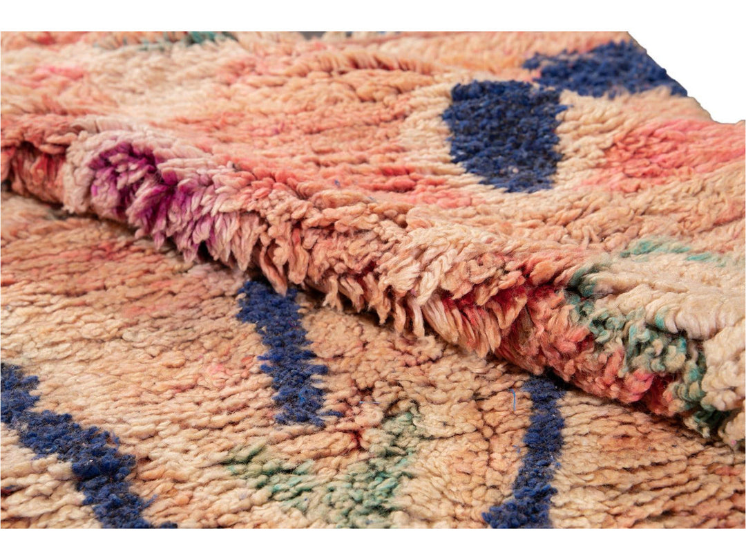 Vintage Azilal Moroccan Wool Rug 5 X 8