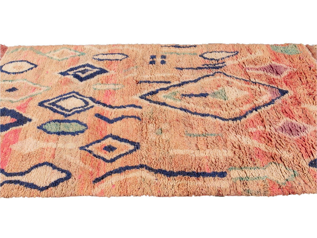 Vintage Azilal Moroccan Wool Rug 5 X 8