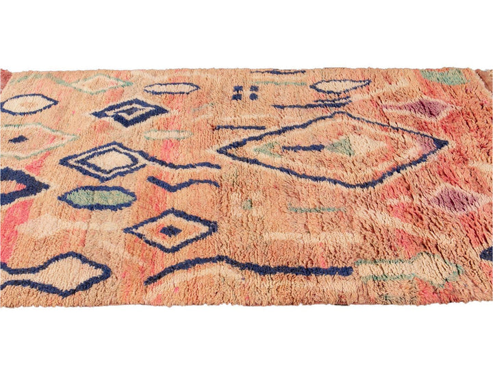 Vintage Azilal Moroccan Wool Rug 5 X 8