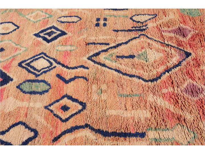 Vintage Azilal Moroccan Wool Rug 5 X 8