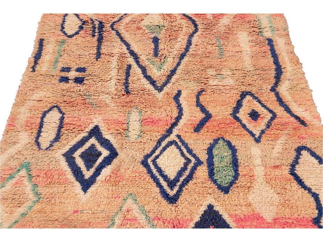 Vintage Azilal Moroccan Wool Rug 5 X 8