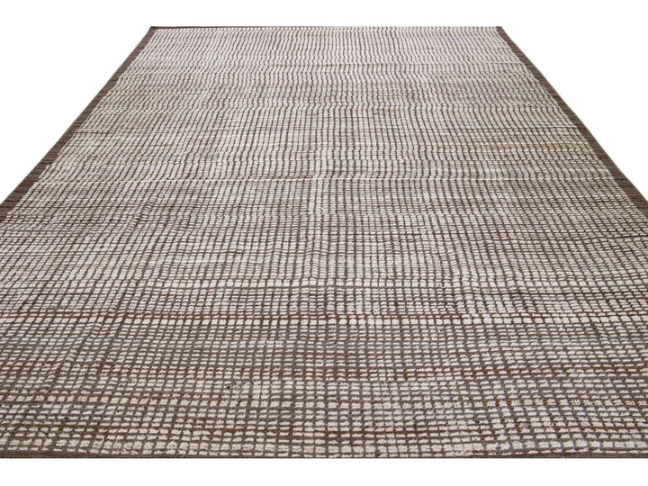 Modern Moroccan Wool Rug 11 X 15
