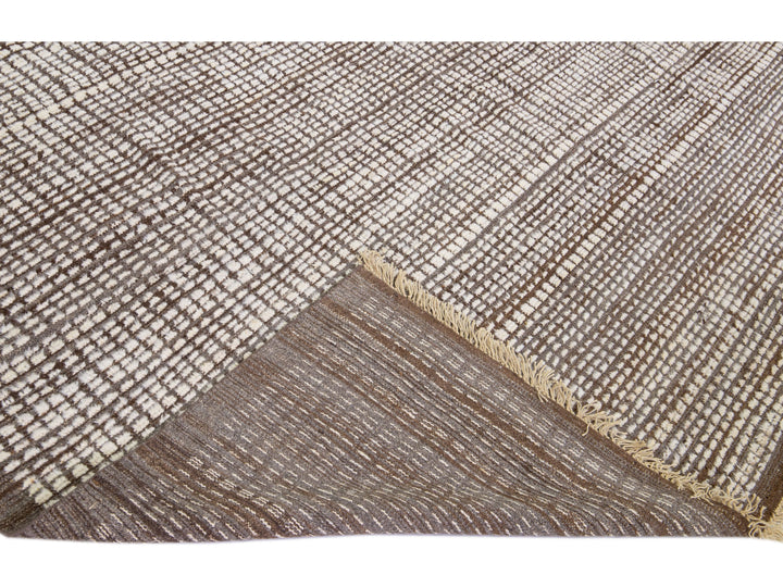 Modern Moroccan Wool Rug 11 X 15