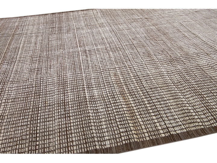 Modern Moroccan Wool Rug 11 X 15