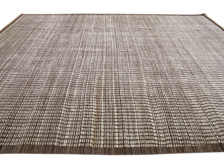 Modern Moroccan Wool Rug 11 X 15