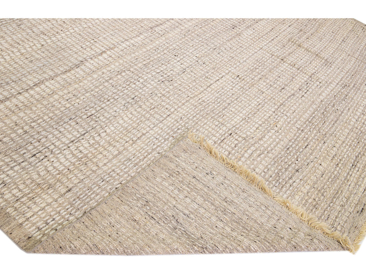 Modern Moroccan Wool Rug 10 X 14