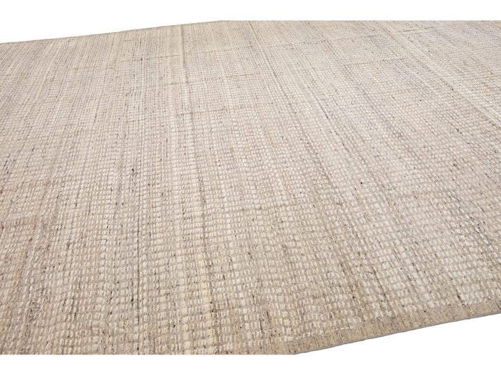 Modern Moroccan Wool Rug 10 X 14