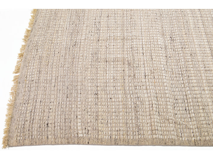 Modern Moroccan Wool Rug 10 X 14