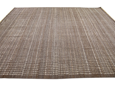 Modern Moroccan Wool Rug 9 X 12