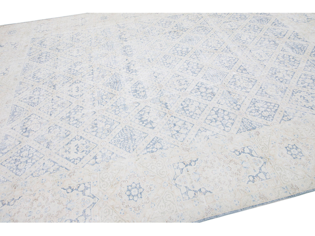 Antique Kerman Wool Rug 10 X 12