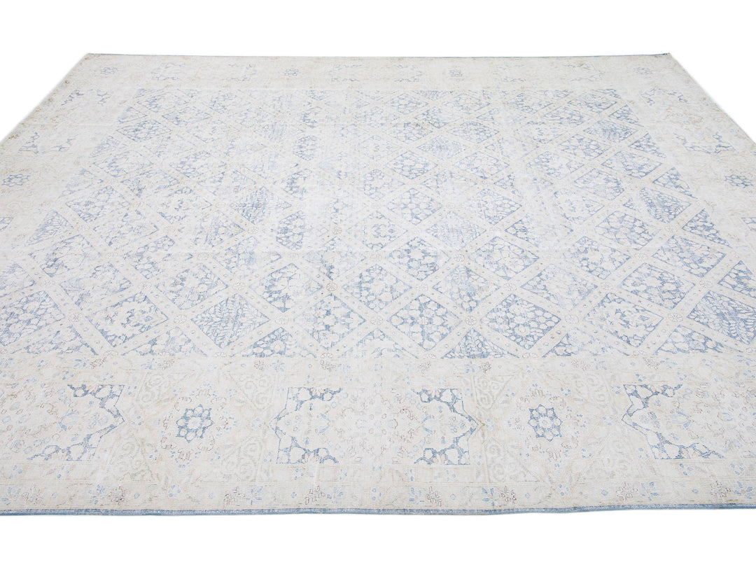 Antique Kerman Wool Rug 10 X 12