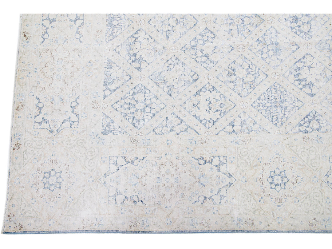 Antique Kerman Wool Rug 10 X 12