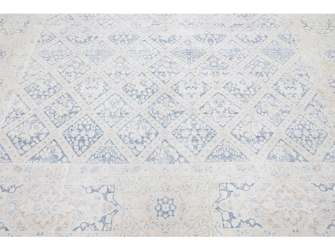 Antique Kerman Wool Rug 10 X 12