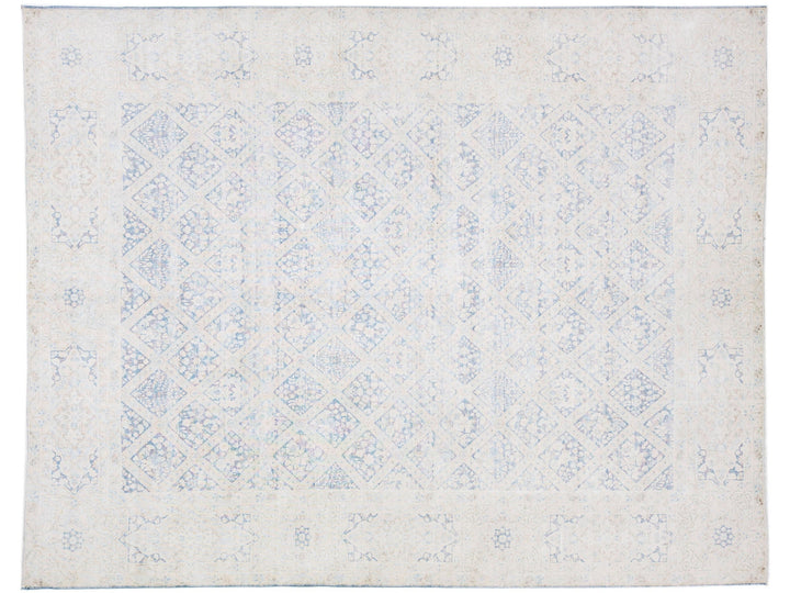 Antique Kerman Wool Rug 10 X 12