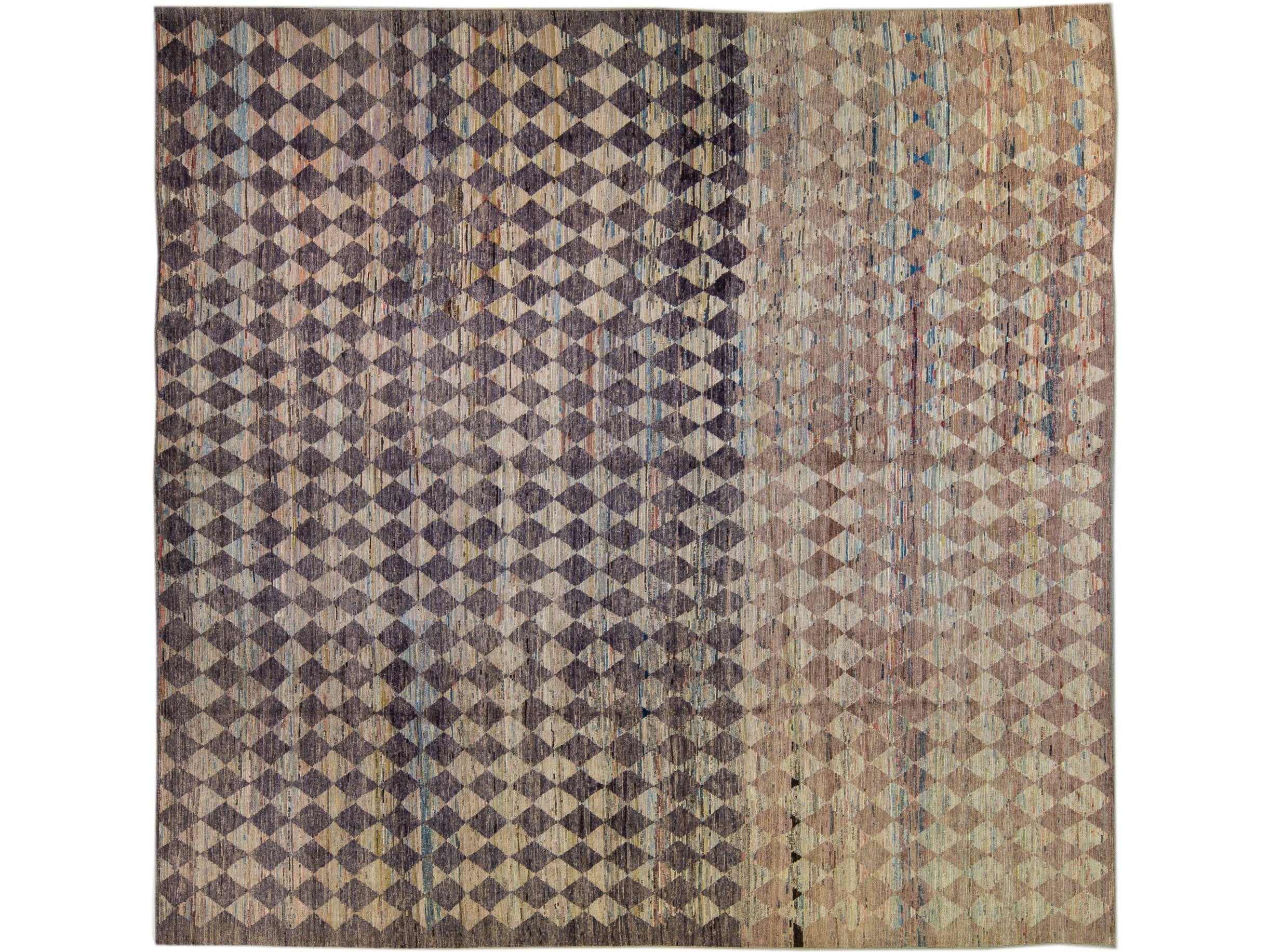 Modern Moroccan Square Wool Rug 13 X 14 – Alexanders Artisan Rugs ...