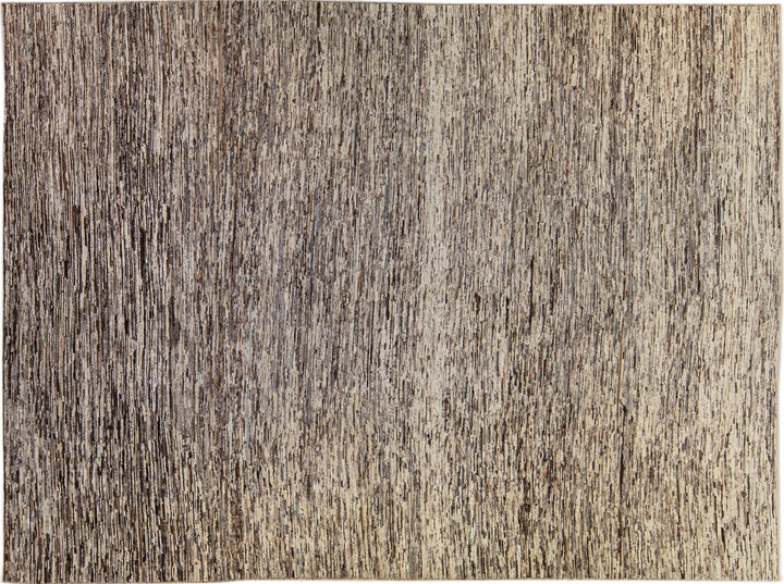 Modern Moroccan Wool Rug 10 X 14