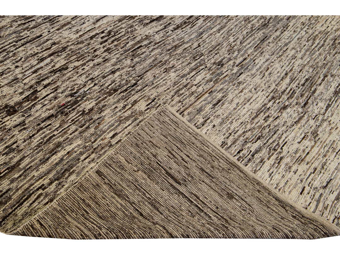 Modern Moroccan Wool Rug 10 X 14