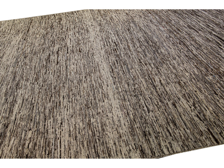 Modern Moroccan Wool Rug 10 X 14