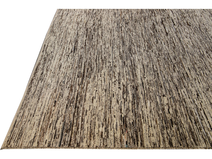 Modern Moroccan Wool Rug 10 X 14