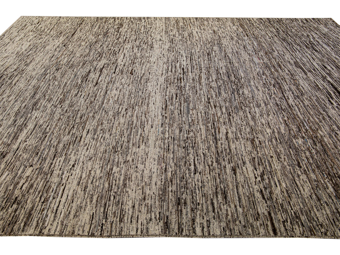 Modern Moroccan Wool Rug 10 X 14