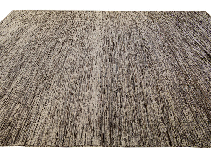 Modern Moroccan Wool Rug 10 X 14
