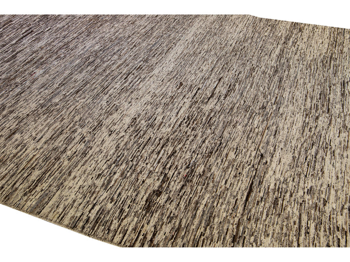 Modern Moroccan Wool Rug 10 X 14