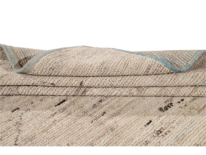 Modern Moroccan-Style Wool Rug 5 X 8