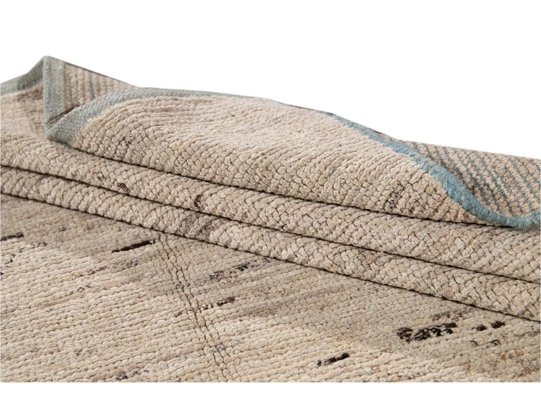 Modern Moroccan-Style Wool Rug 5 X 8