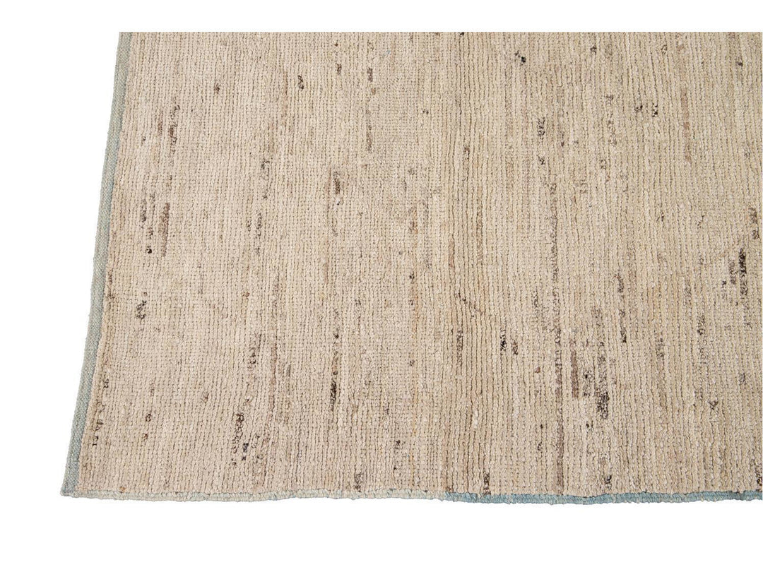 Modern Moroccan-Style Wool Rug 5 X 8