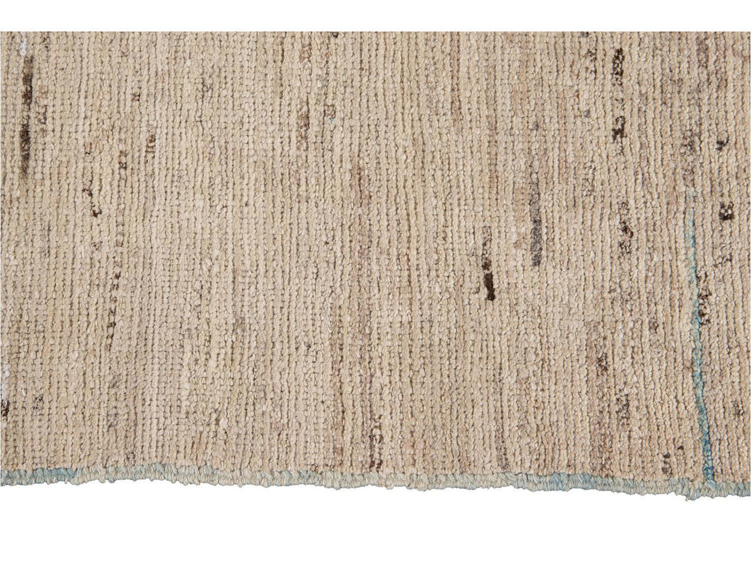 Modern Moroccan-Style Wool Rug 5 X 8