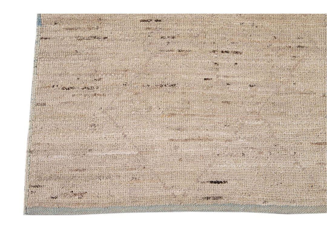 Modern Moroccan-Style Wool Rug 5 X 8