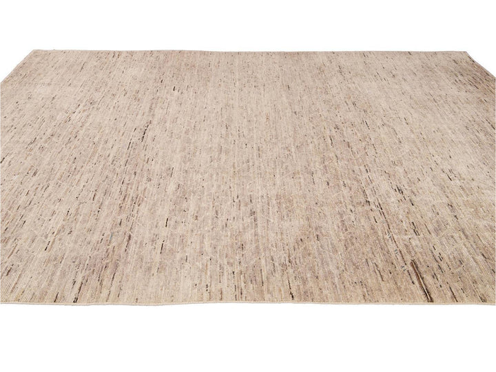 Modern Moroccan-Style Wool Rug 9 X 12
