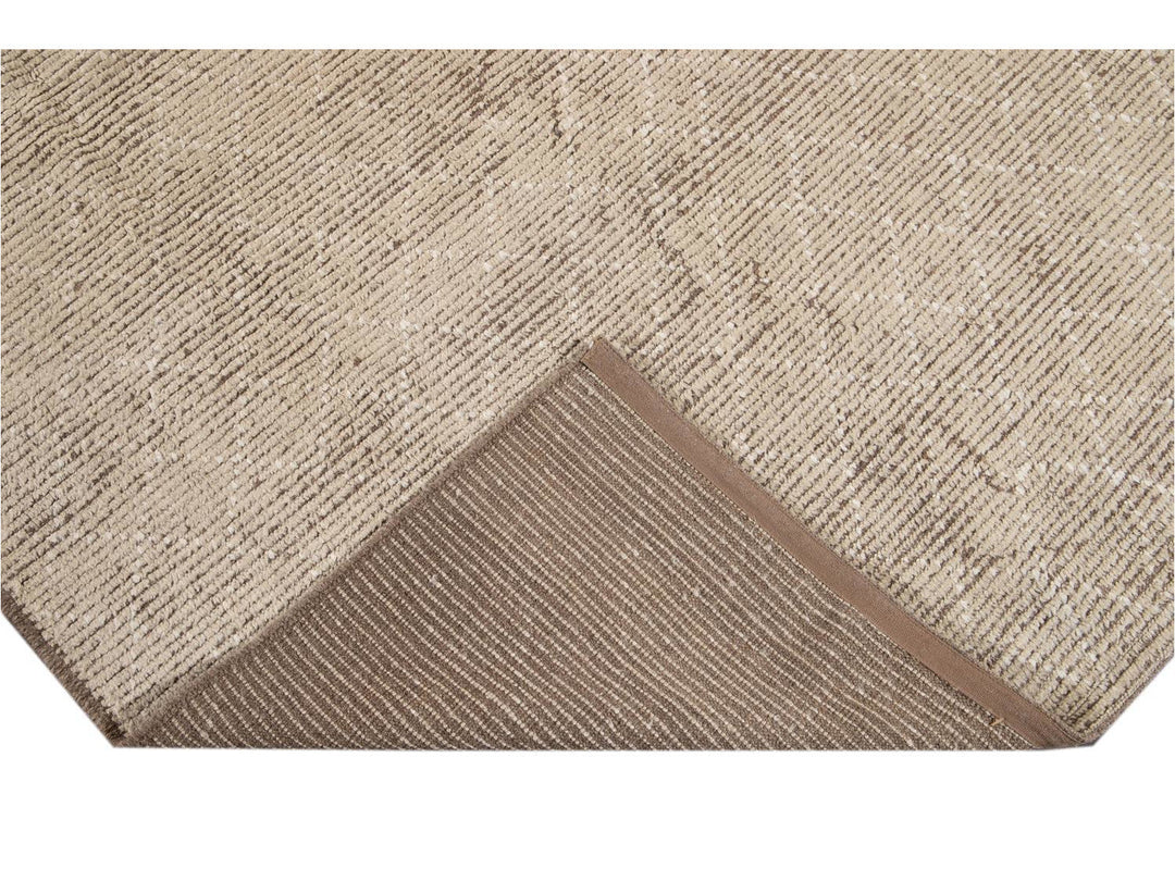 Modern Moroccan-Style Wool Rug 10 X 14