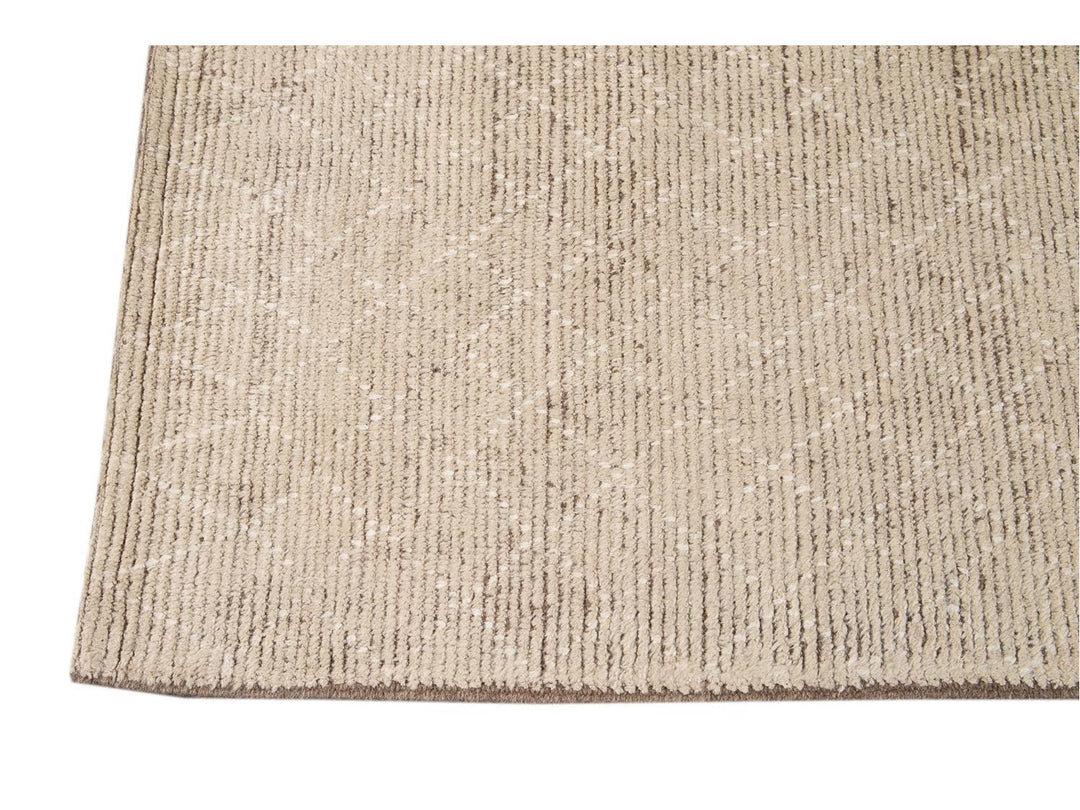 Modern Moroccan-Style Wool Rug 10 X 14