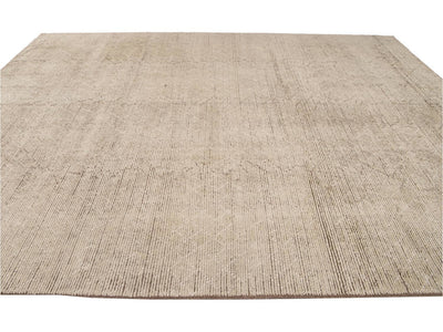 Modern Moroccan-Style Wool Rug 10 X 14