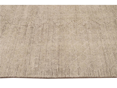 Modern Moroccan-Style Wool Rug 10 X 14