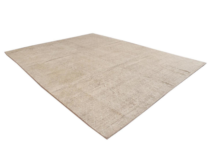 Modern Moroccan-Style Wool Rug 10 X 14