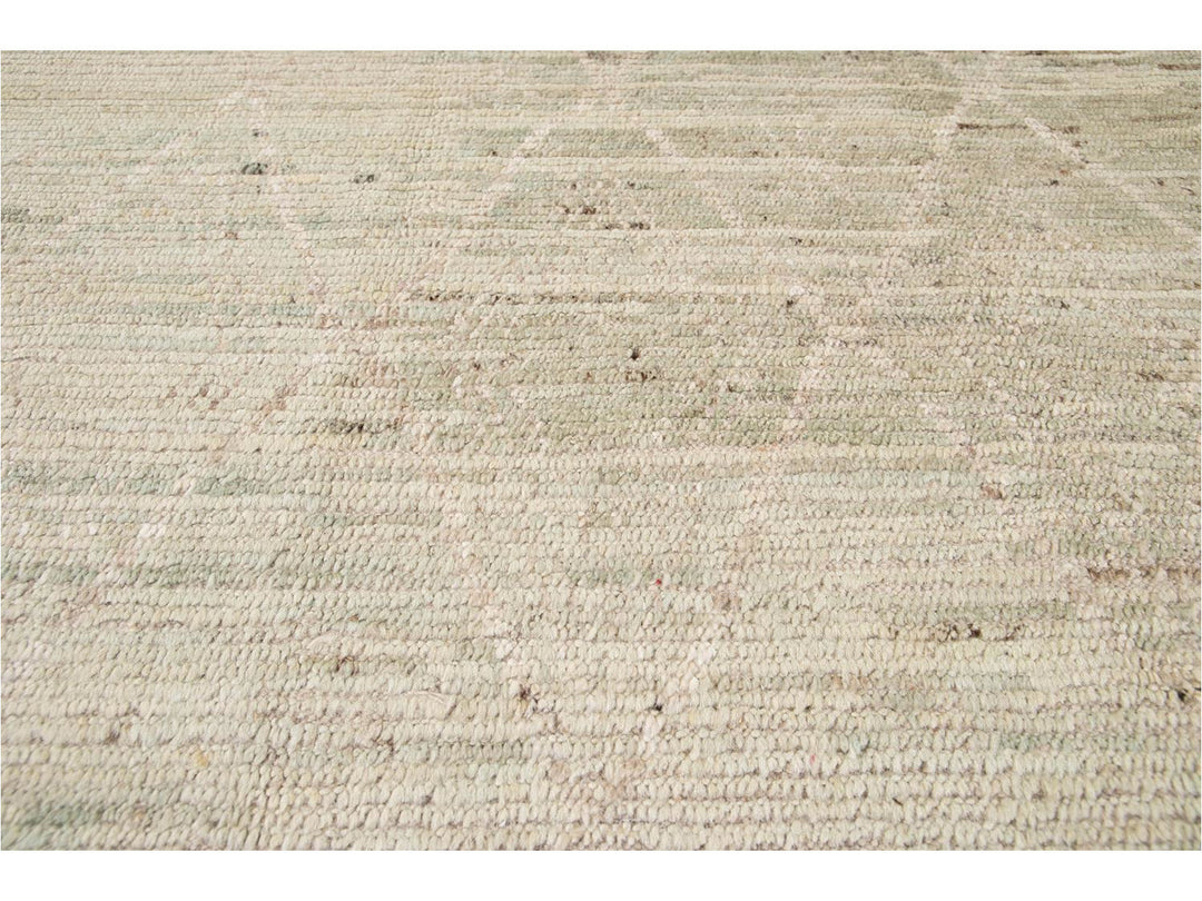 Modern Moroccan-Style Wool Rug 9 X 11