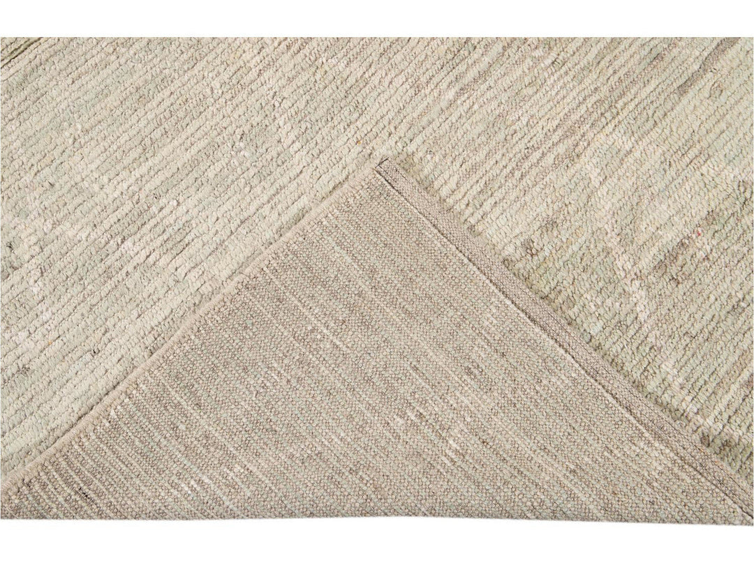 Modern Moroccan-Style Wool Rug 9 X 11