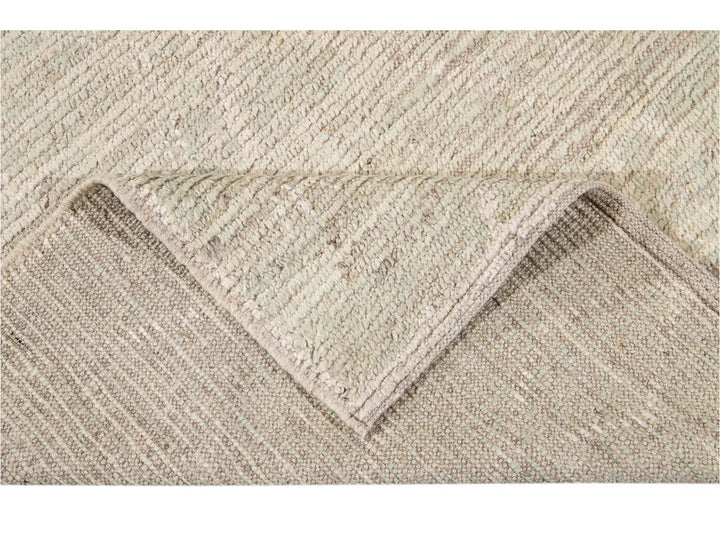 Modern Moroccan-Style Wool Rug 9 X 11