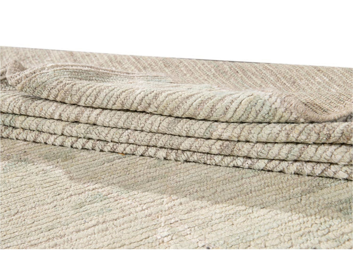 Modern Moroccan-Style Wool Rug 9 X 11