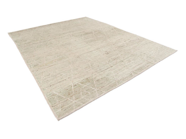 Modern Moroccan-Style Wool Rug 9 X 11