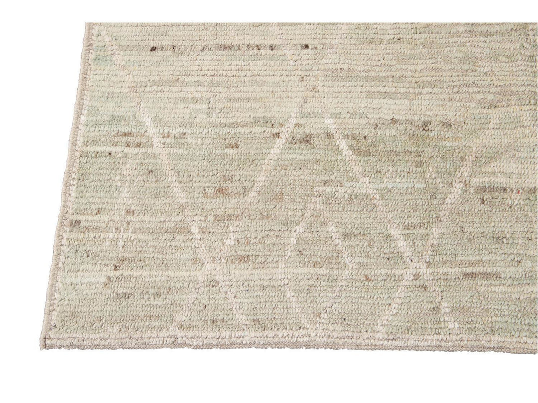 Modern Moroccan-Style Wool Rug 9 X 11
