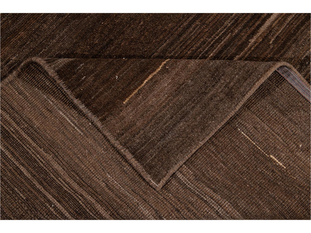 Modern Moroccan-Style Wool Rug 10 X 14