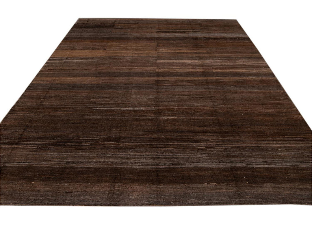 Modern Moroccan-Style Wool Rug 10 X 14