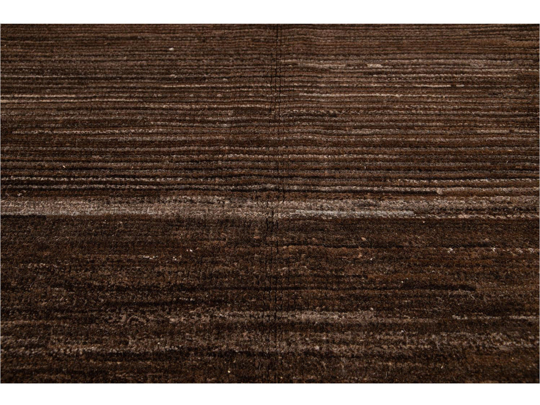 Modern Moroccan-Style Wool Rug 10 X 14