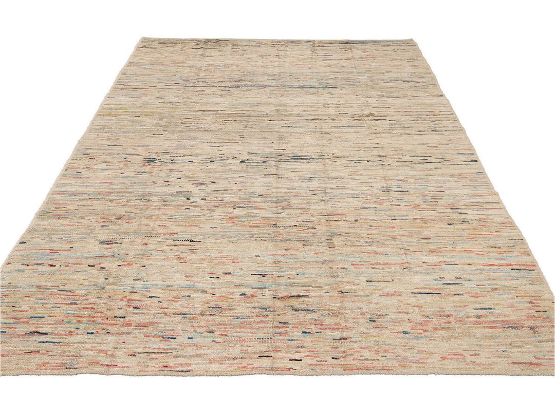 Modern Moroccan-Style Wool Rug 8 X 11