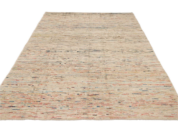 Modern Moroccan-Style Wool Rug 8 X 11