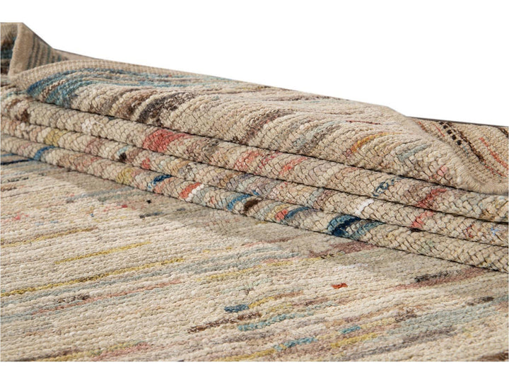 Modern Moroccan-Style Wool Rug 8 X 11