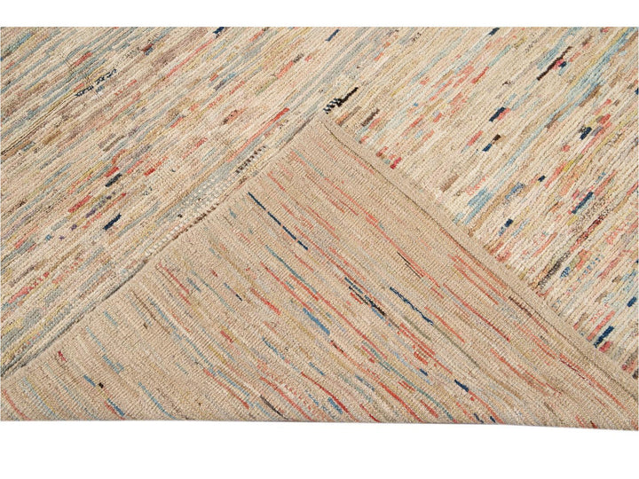 Modern Moroccan-Style Wool Rug 8 X 11